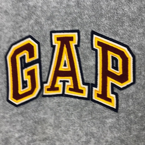 GAP GUC BOYS HOODIE TOP SHIRT GRAY FLEECE FALL WINTER KIDS TOPS CASUAL SIZE 4 - Picture 3 of 5